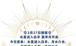 Ezoey徐佩玲每日星座运势2022年3月27日