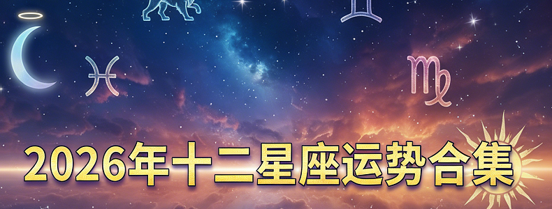 【合集】2026年十二星座运势，知名大师2026年运势合集